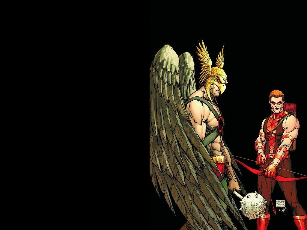 Hawkman & Red Arrow wallpaper//Michael Turner/T/ Comic Art