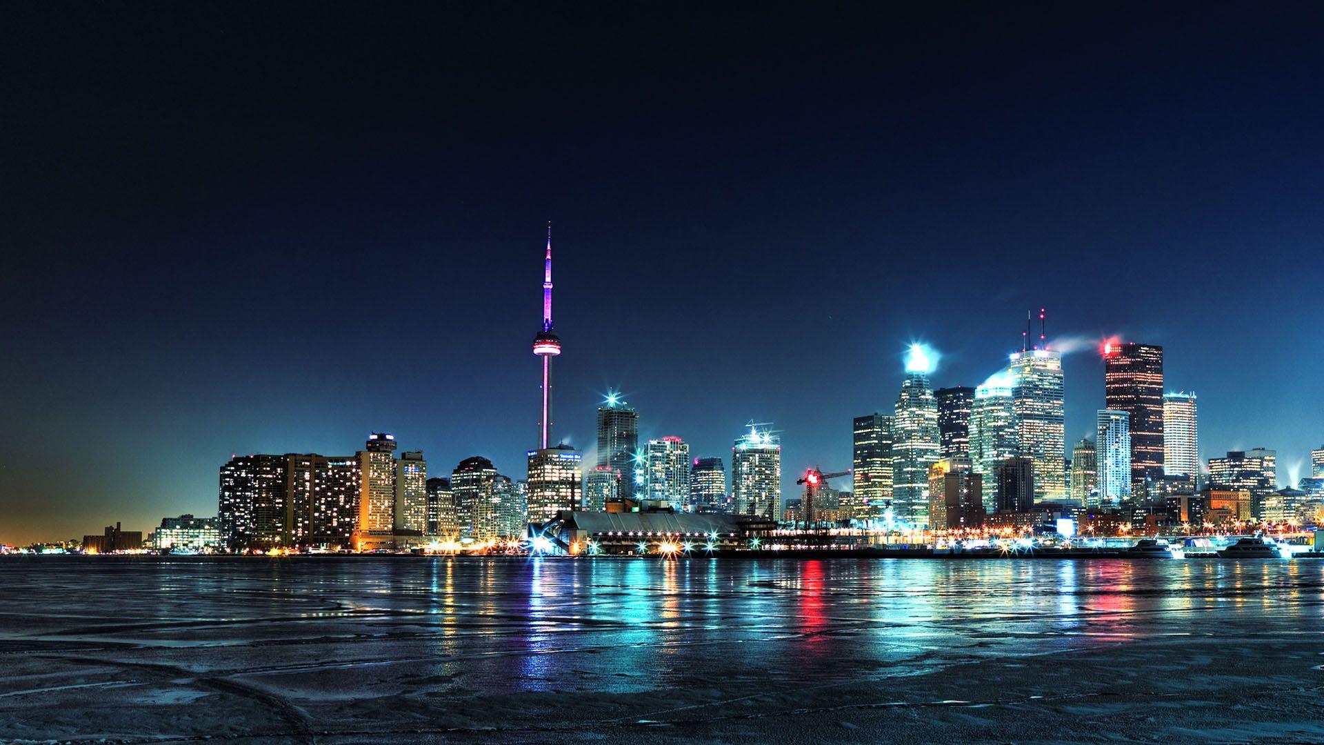 wallpapers tags toronto night city city lights share this wallpapers