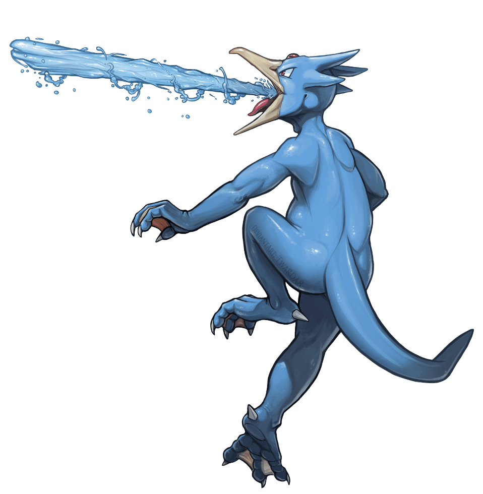 Golduck used Hydro Pump by Twarda8