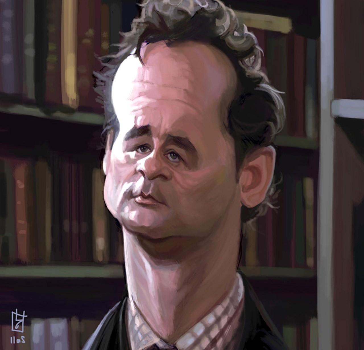 artistic bill murray artwork caricature wallpapers and backgrounds