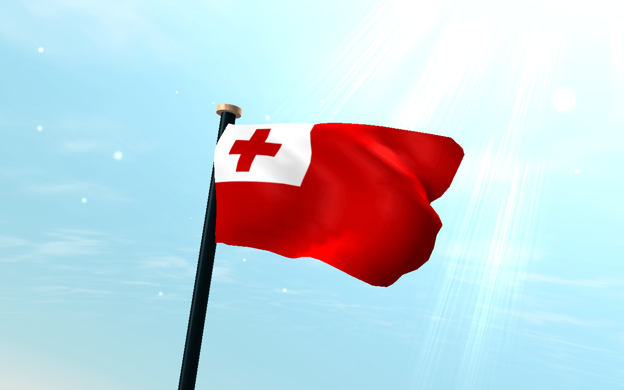Tonga Flag 3D Free Wallpapers
