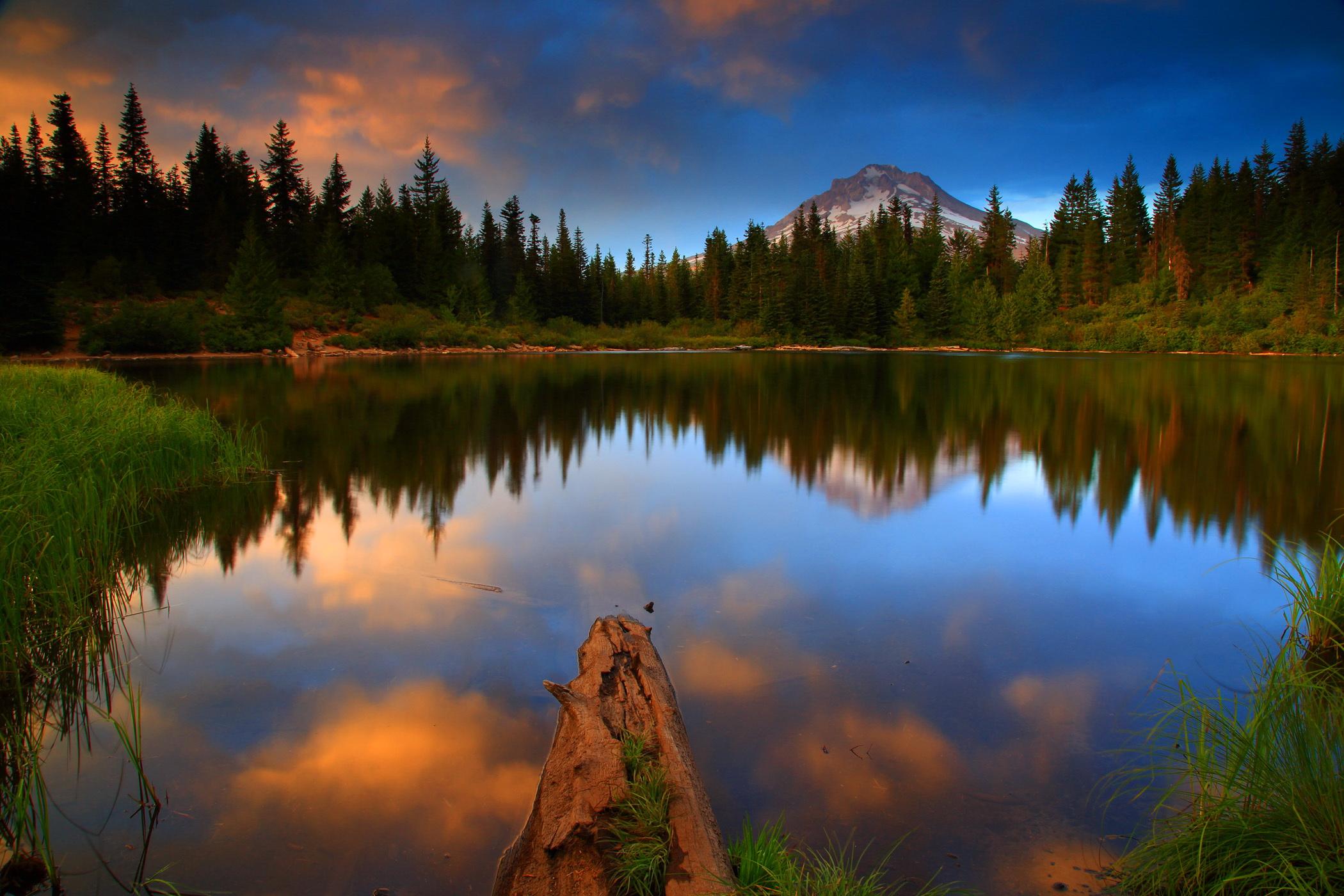 Photos USA Mt Hood National Oregon Nature Lake Forests