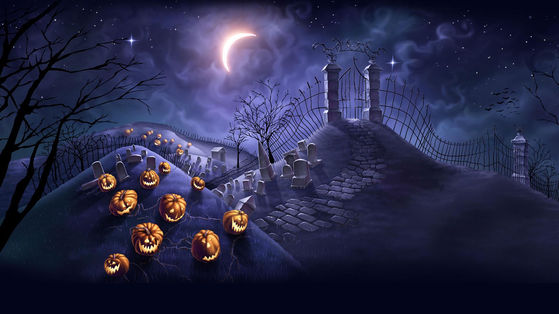 50+ Scary Halloween 2019 Wallpapers HD, Backgrounds, Pumpkins, Witches, Bats & Ghosts