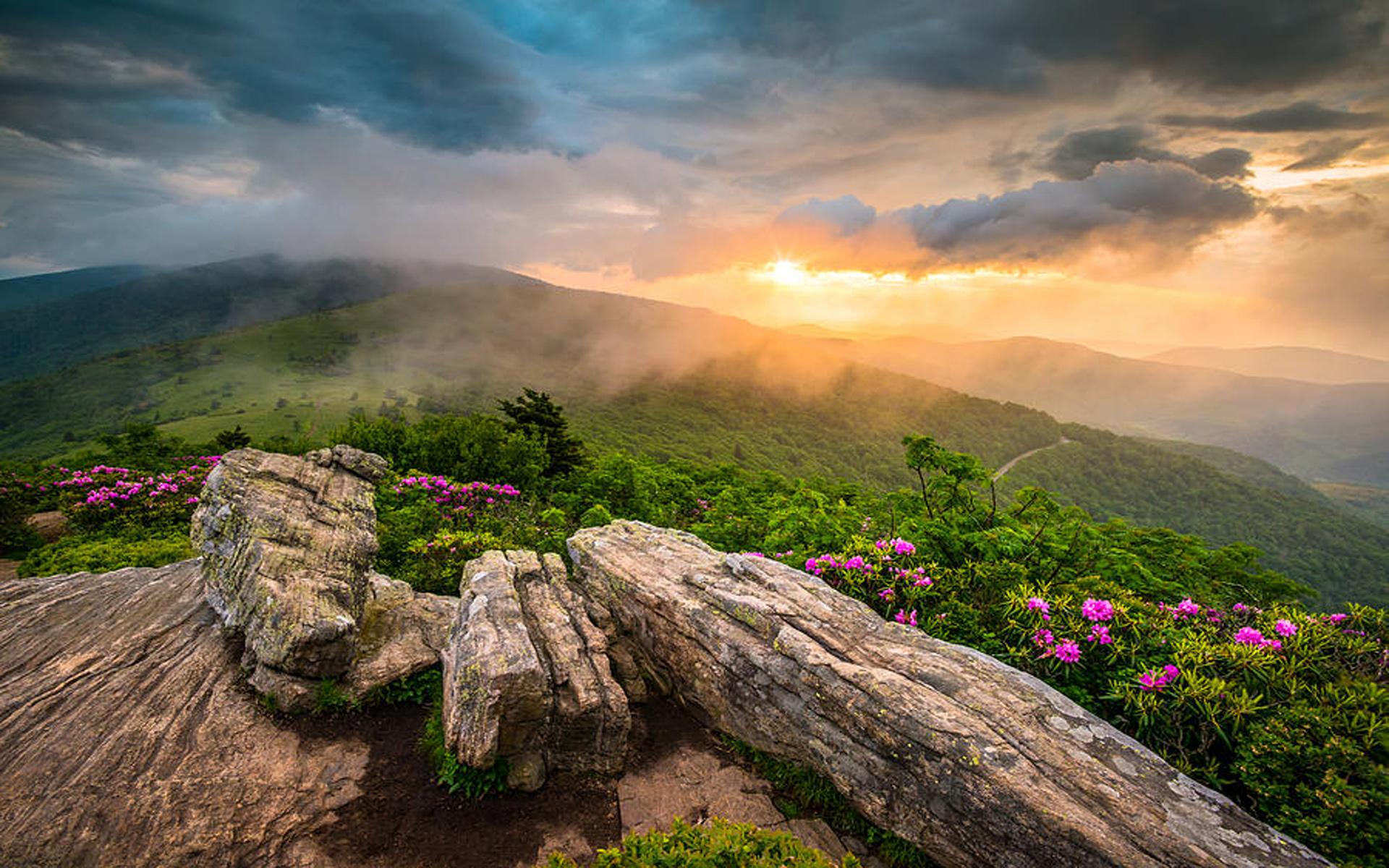 Appalachian Mountains Tennessee Sunset Landscape Photography Desktop