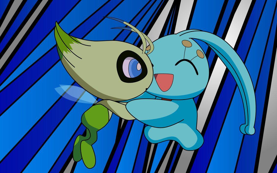 Celebi and Manaphy by FezVrasta