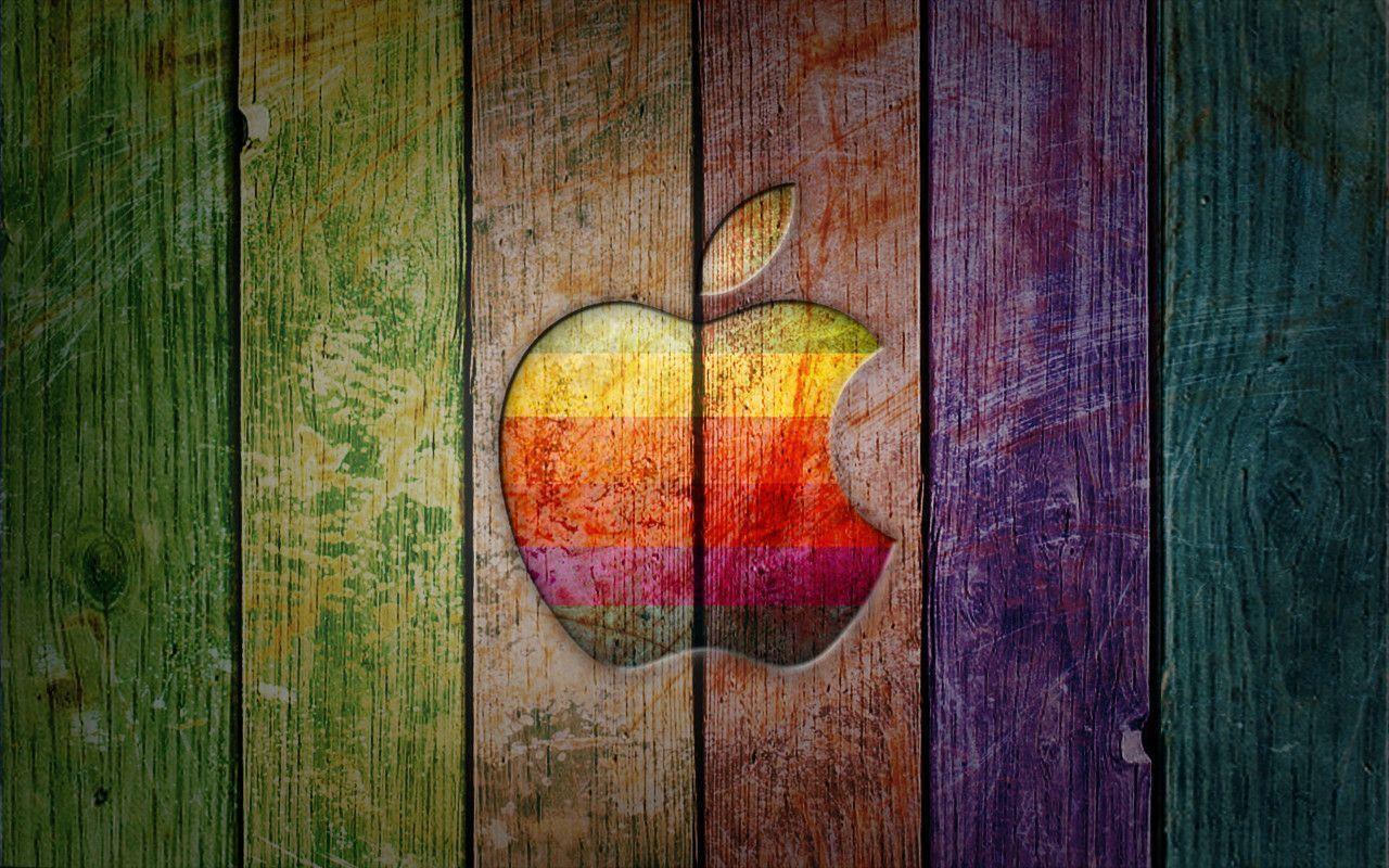 Exagon Rainbow Apple Wallpapers by enricoagostoni