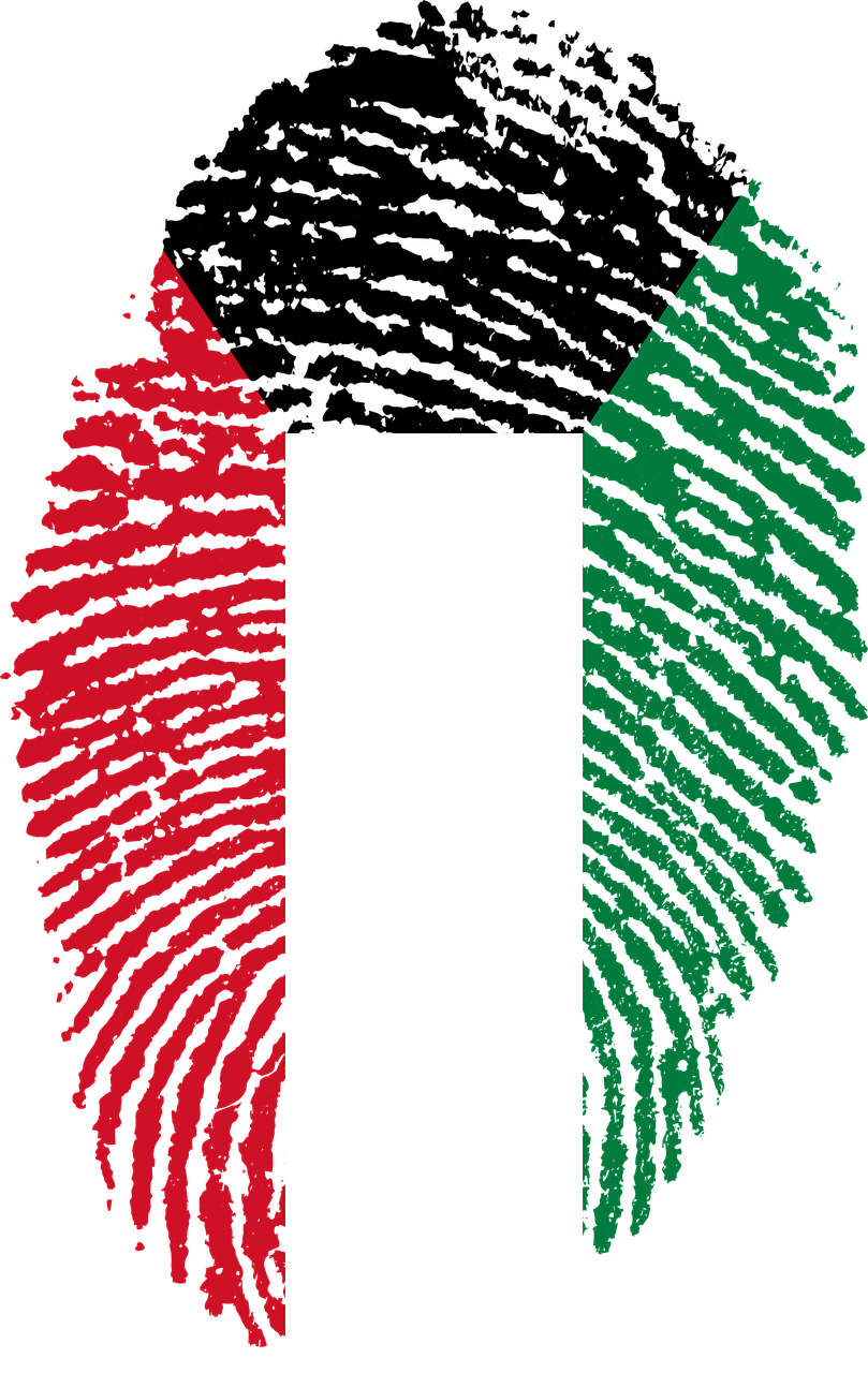 Travel, Kuwait, Flag, Fingerprint, Country