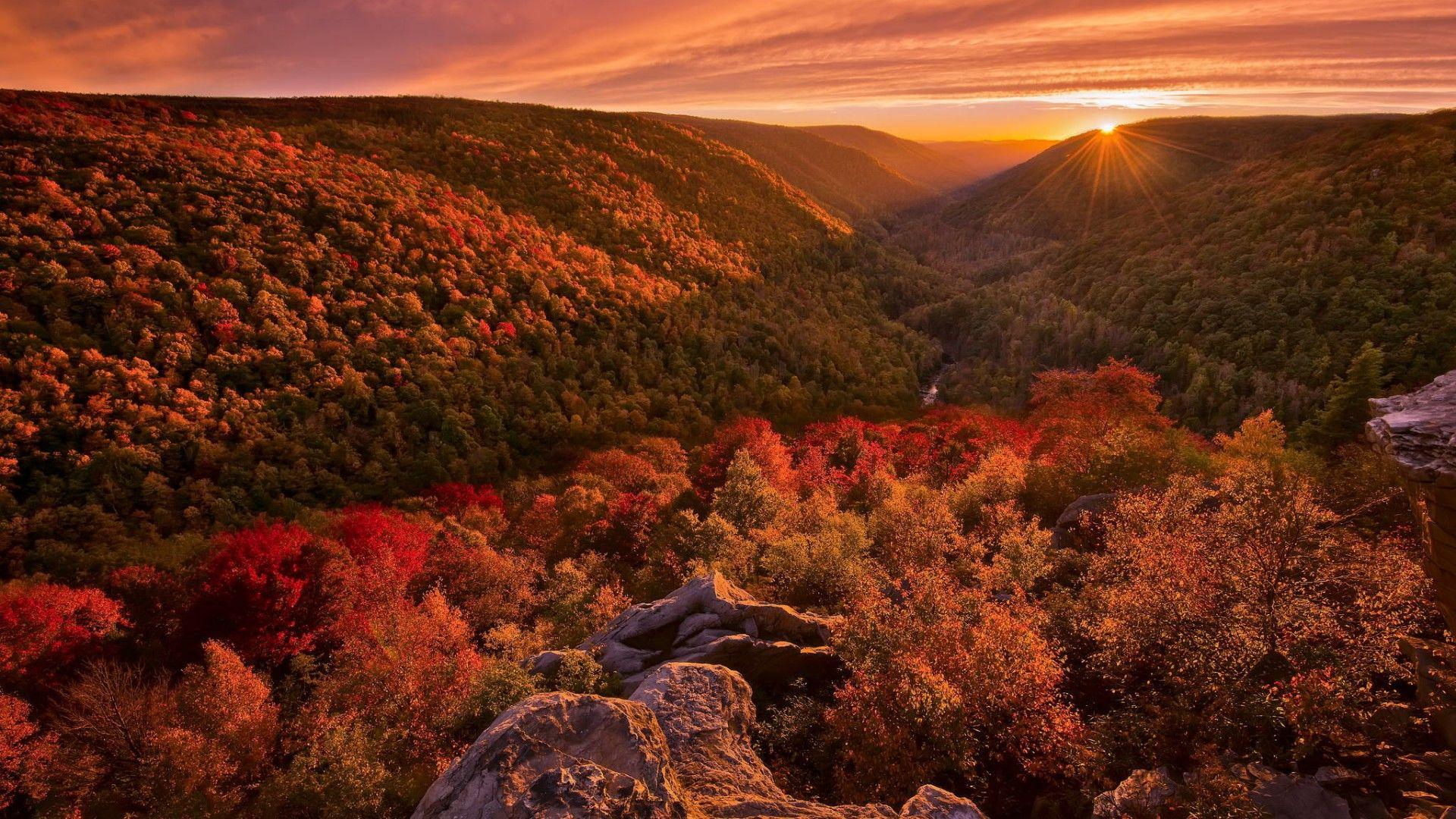 Autumn At Blackwater Falls State Park West Virginia Wallpapers