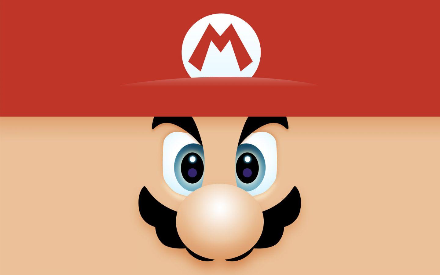 Mario Face Wallpapers 1440×900