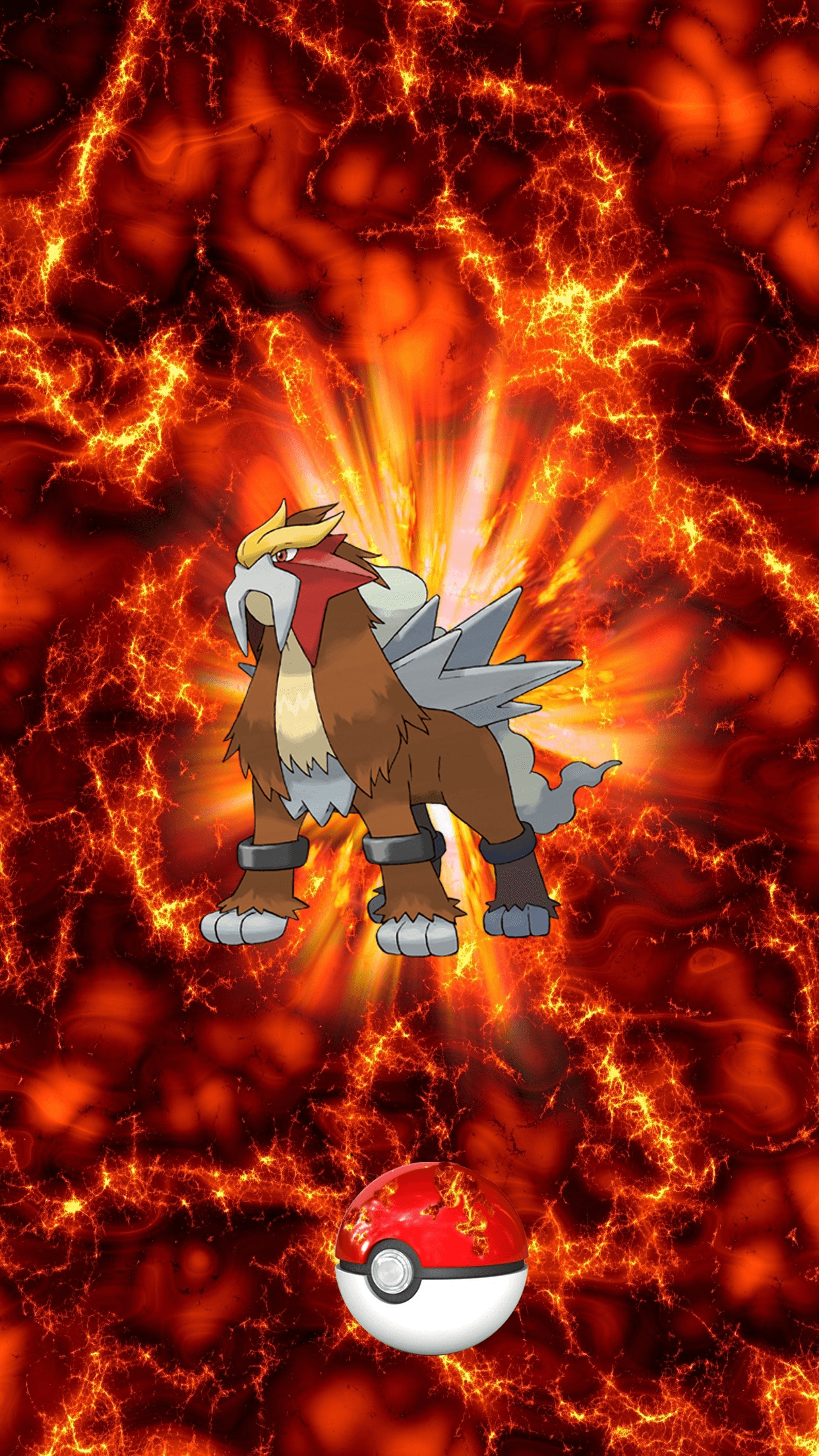 Entei Wallpapers Phone Wallskid Pokemon Wallpapers Iphone 7 6 For PC