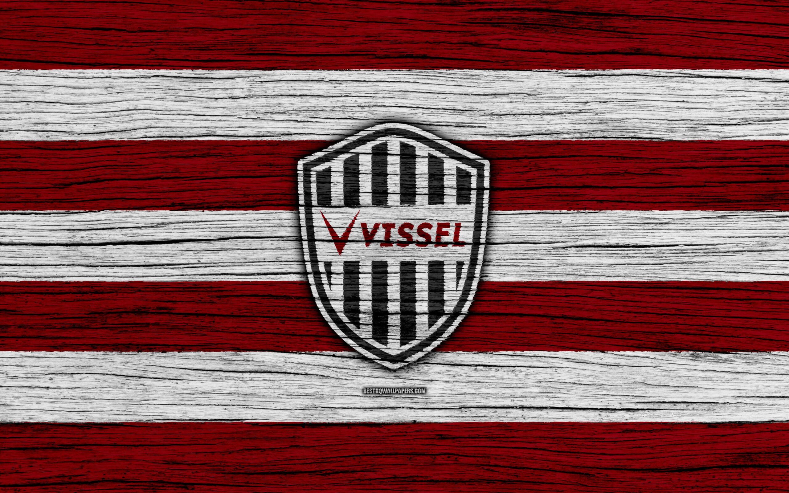 Download wallpapers Vissel Kobe, 4k, emblem, J