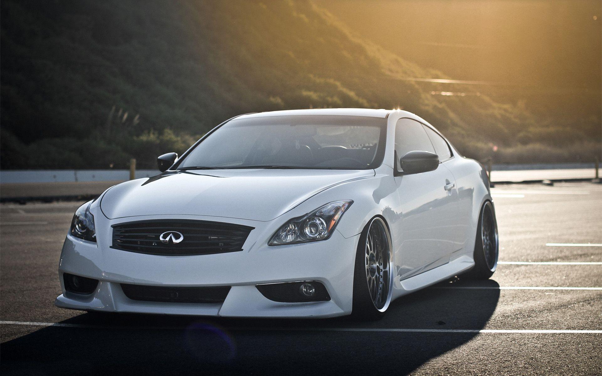 Wallpapers infiniti g37, coupe, infiniti, white, tuning, coupe