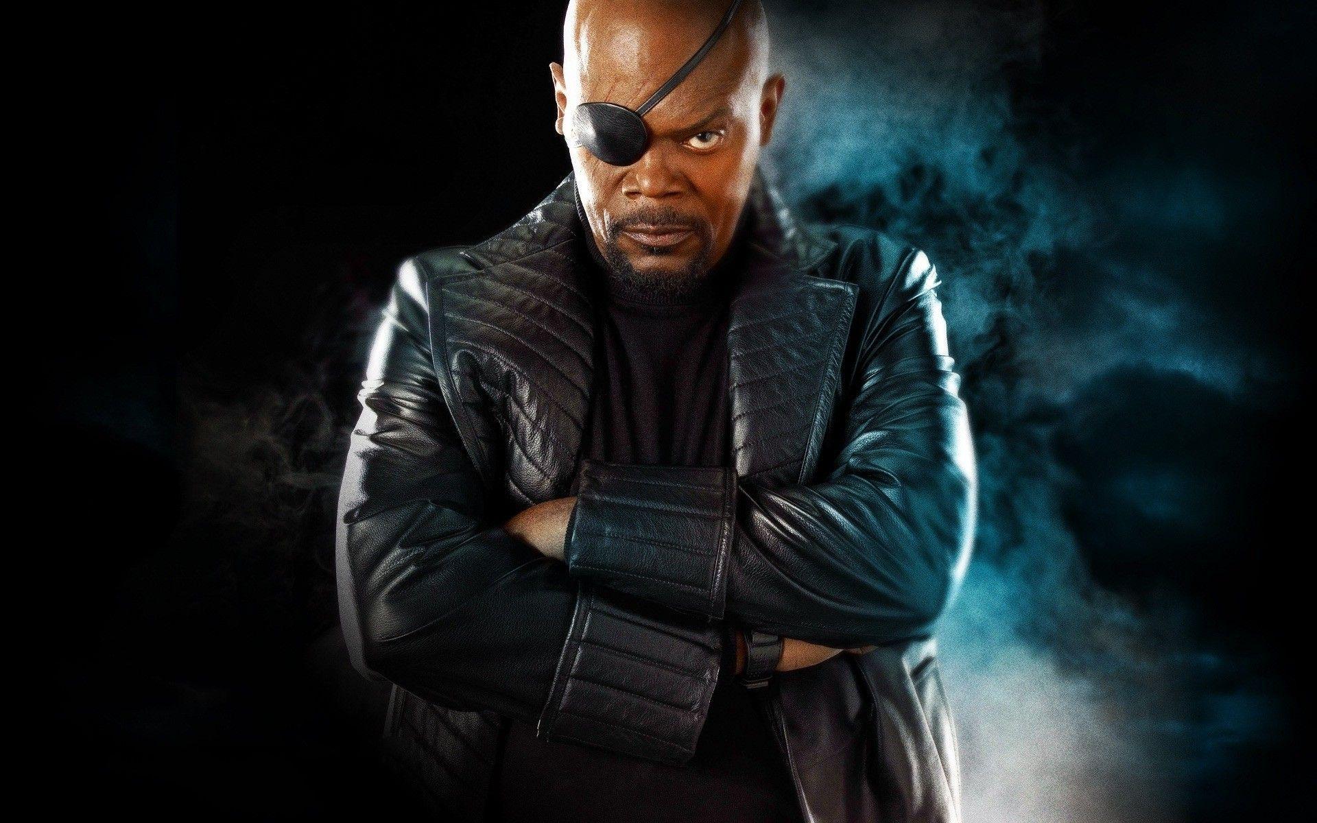 Samuel L. Jackson, Nick Fury, Eyepatches, Arms Crossed, Captain