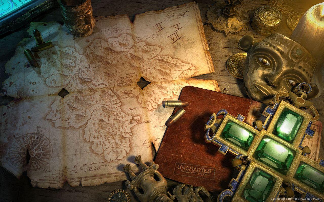 Download Uncharted Emerald Cross Relic Wallpapers