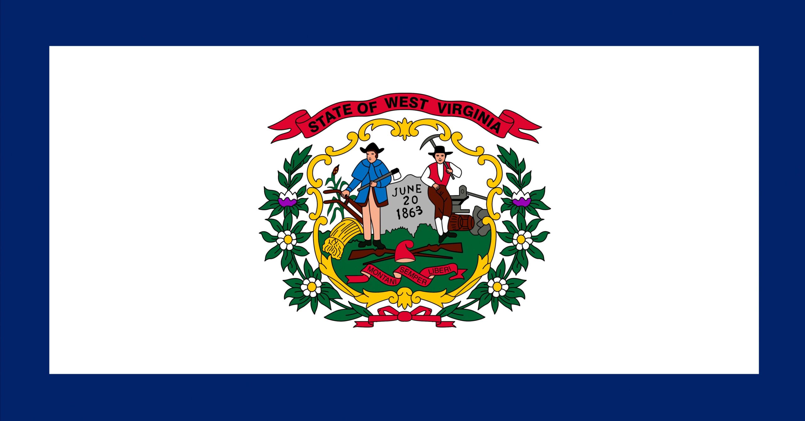 USA West Virginia Flag