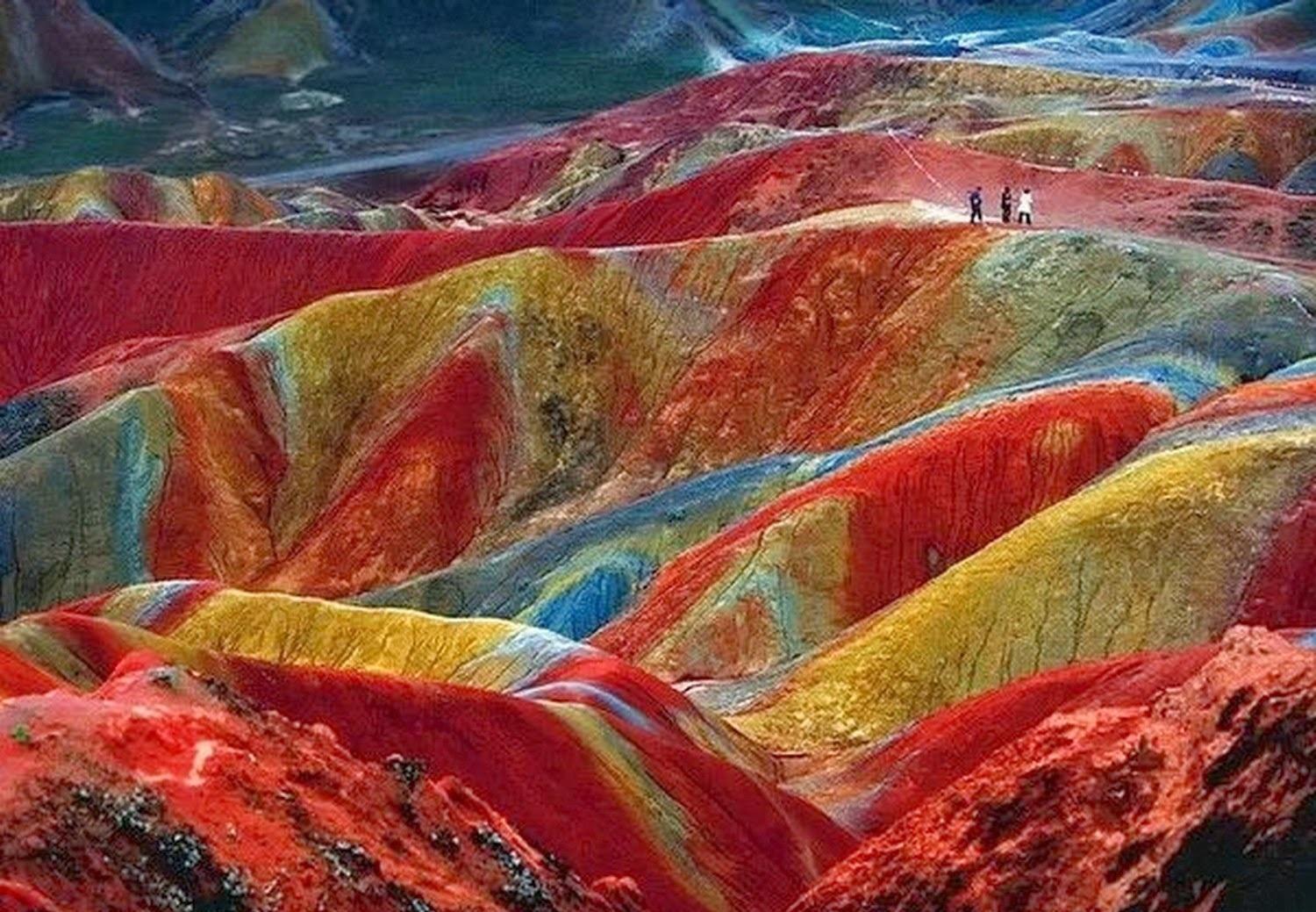 Rainbow Mountains Zhangye Danxia Landform, China