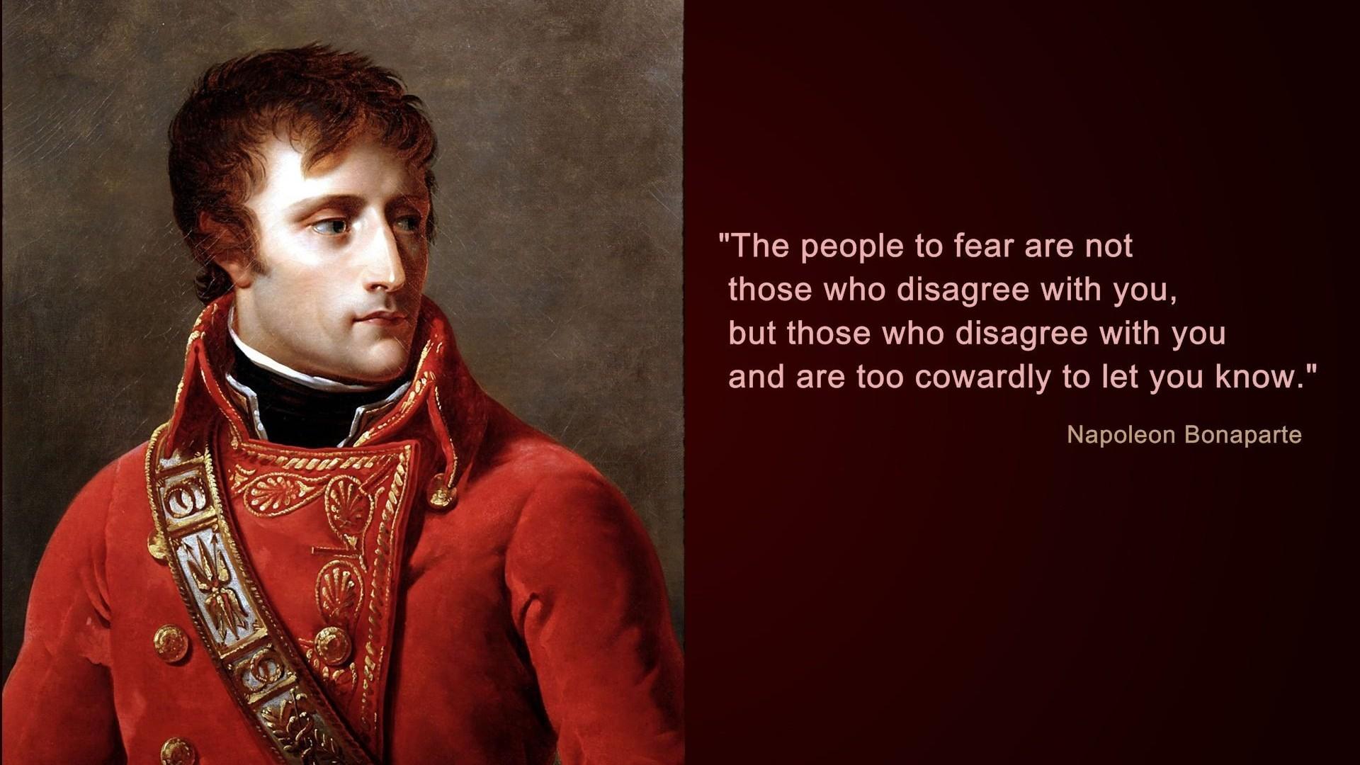 Napoleon Bonaparte People Disagree Quotes Wallpapers 10802