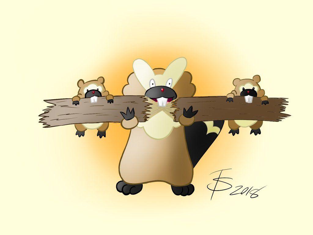 Bidoof and Bibarel by KIDif