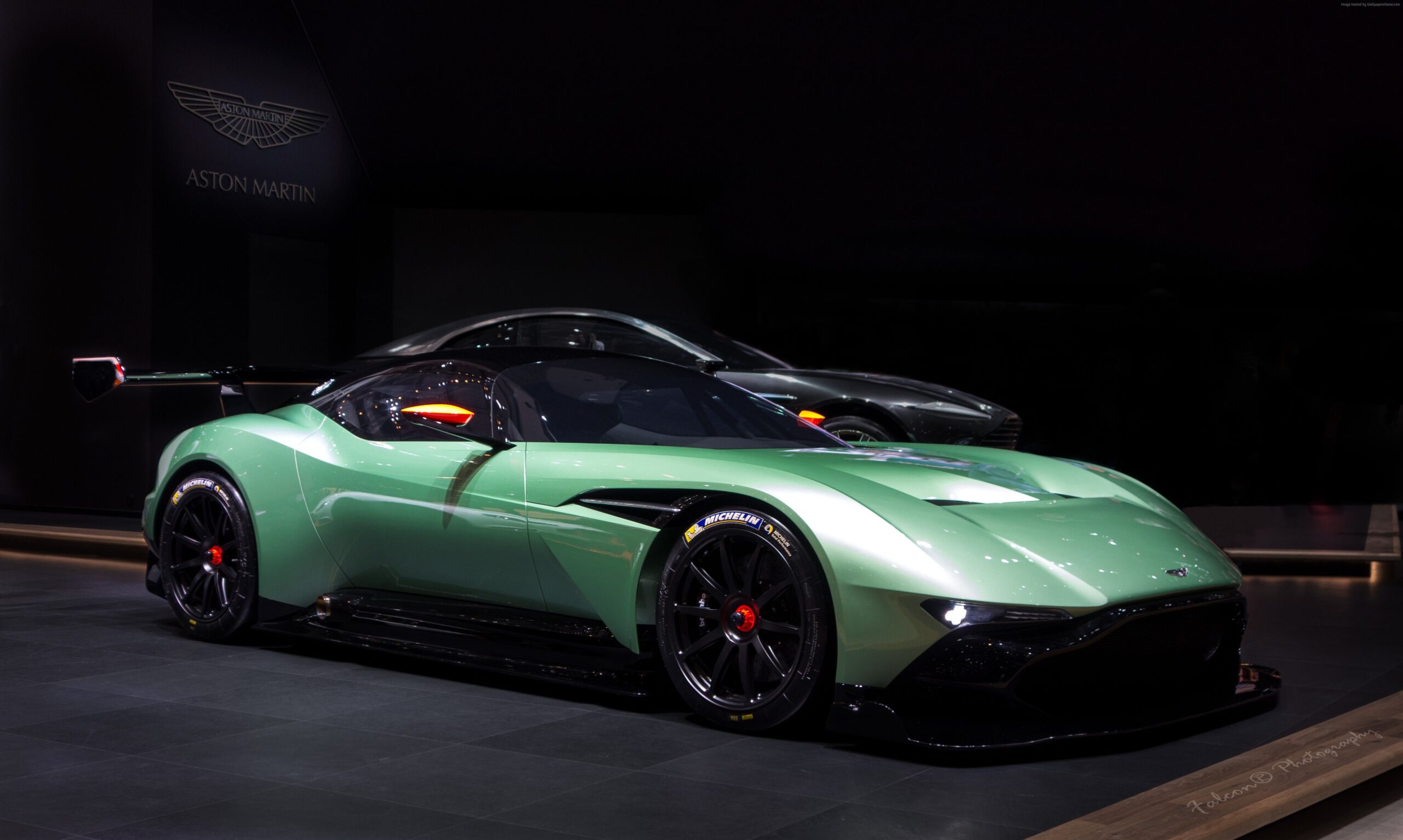 Wallpapers Aston Martin Vulcan, coupe, track only, green., Cars