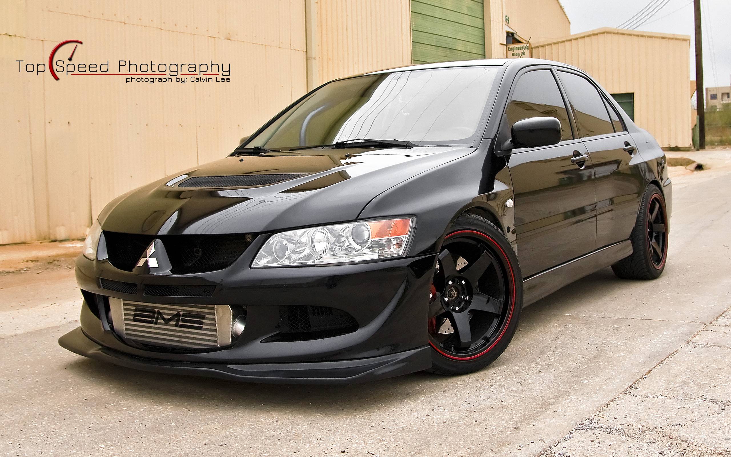 Vehicles For > Black Mitsubishi Evo Wallpapers