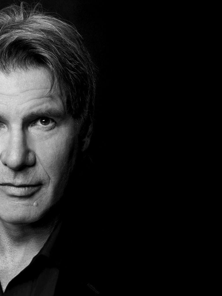 Harrison Ford Monochrome Close