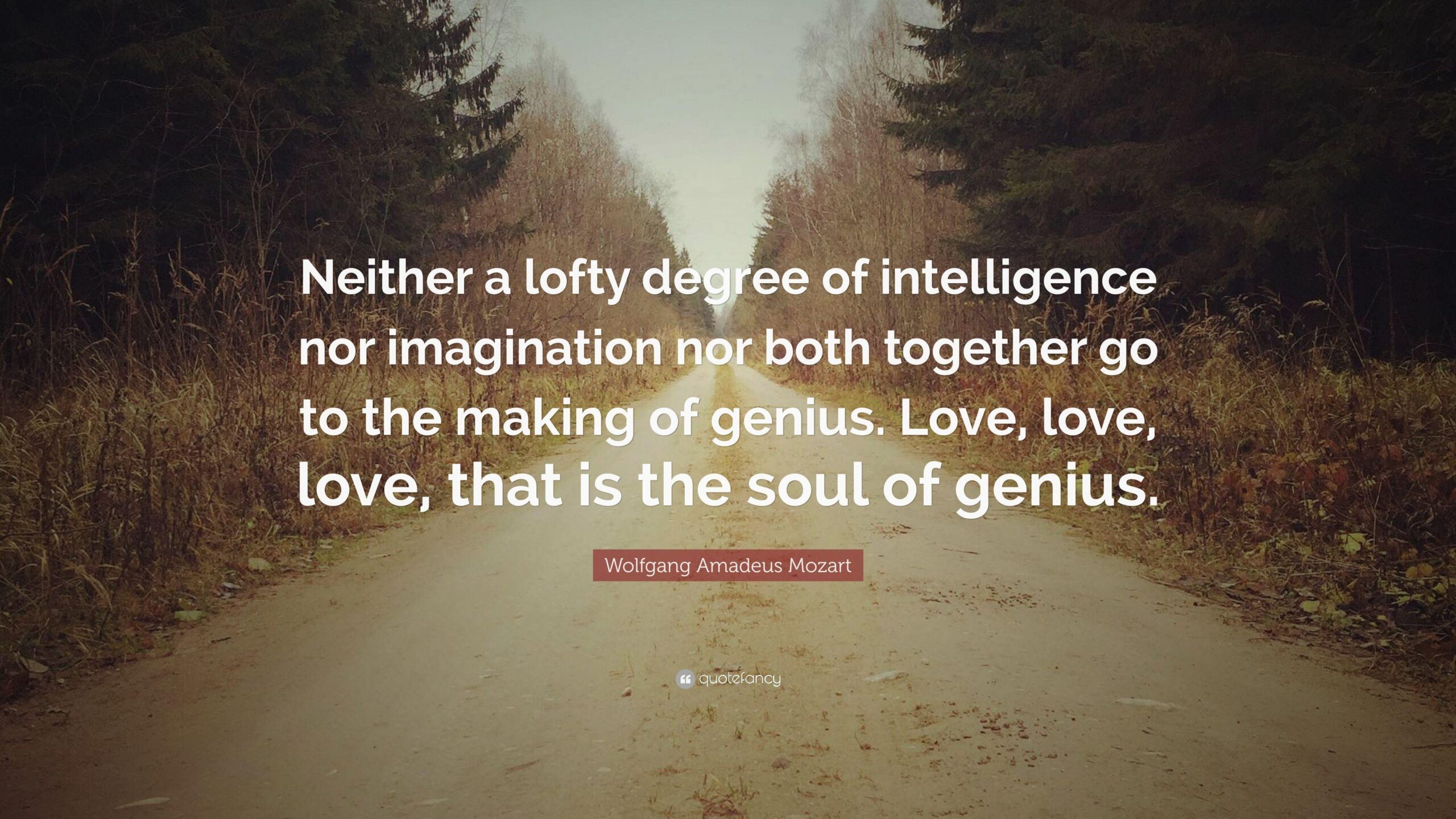 Wolfgang Amadeus Mozart Quote: “Neither a lofty degree of