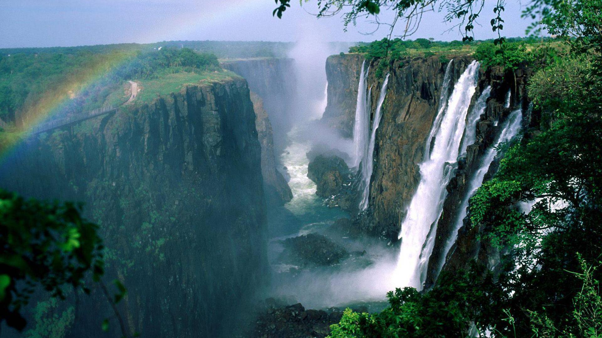 victoria falls between zambia and zimbabwe hd photo 7