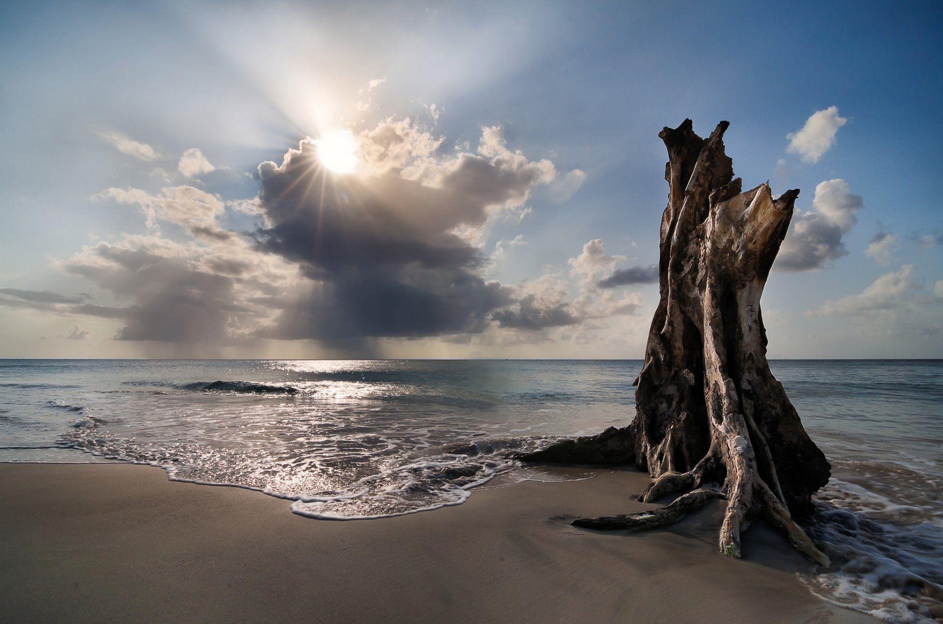 islas de maiz beach waves nicaragua sky clouds ☁ HD wallpapers