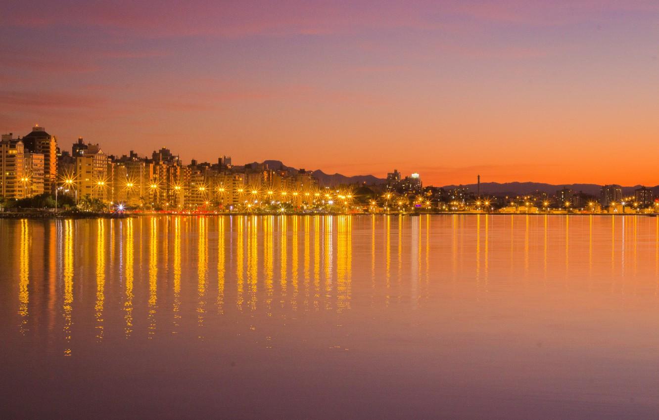 Wallpapers twilight, sunset, hills, dusk, Brasil, Santa Catarina