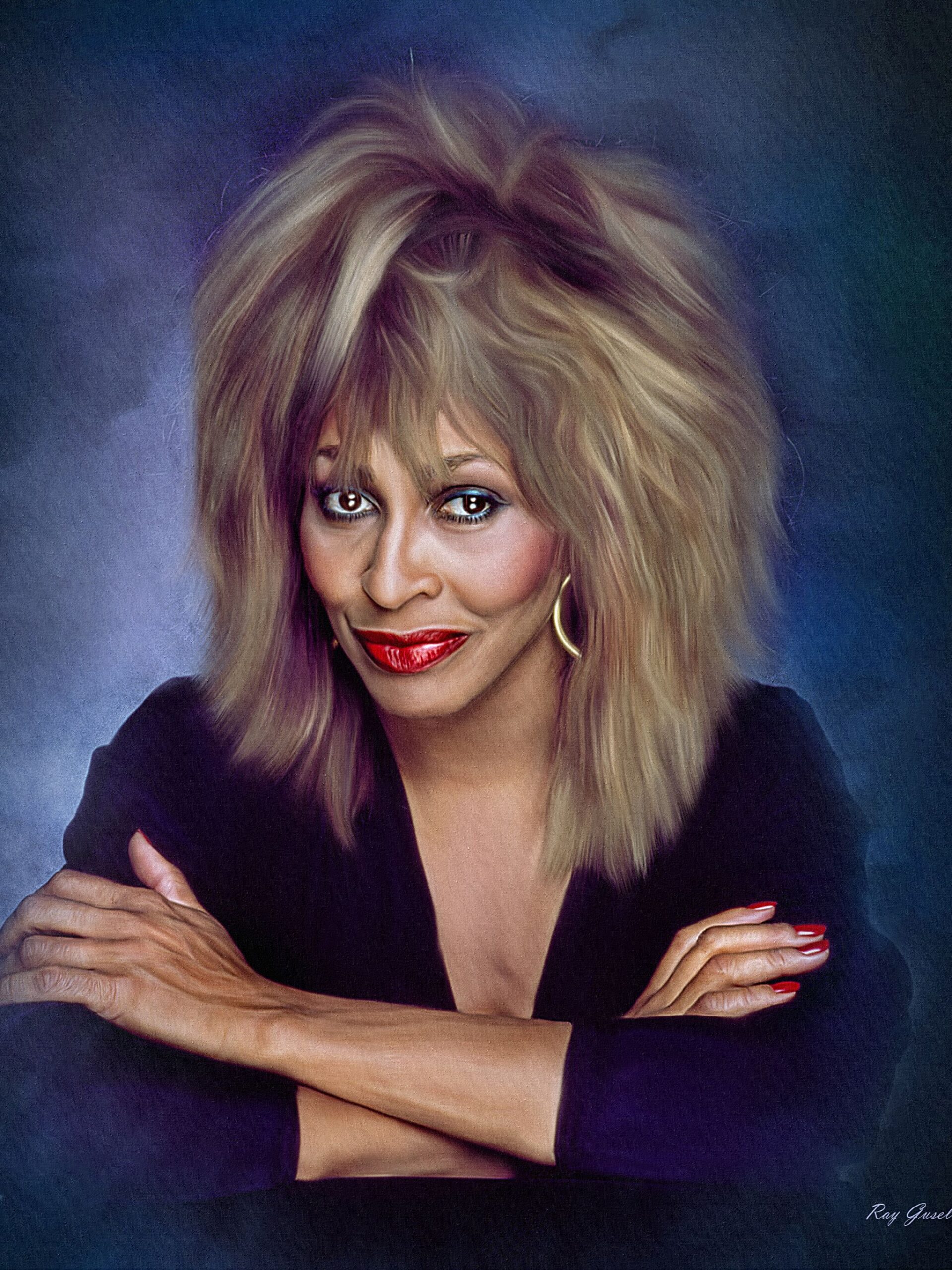 Image Tina Turner Hair Girls Music Painting Art