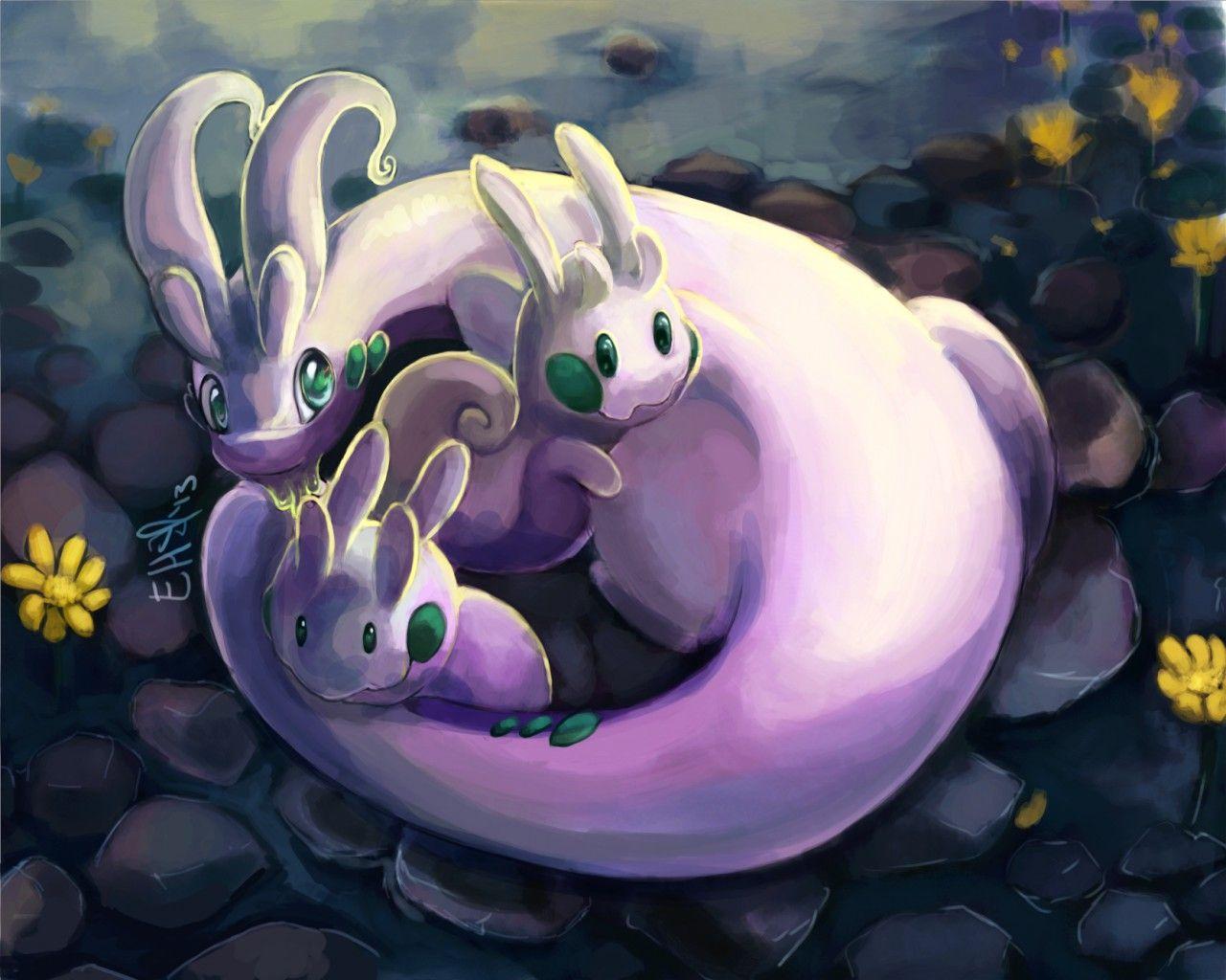 Goomy, Sliggoo & Goodra by artpaca