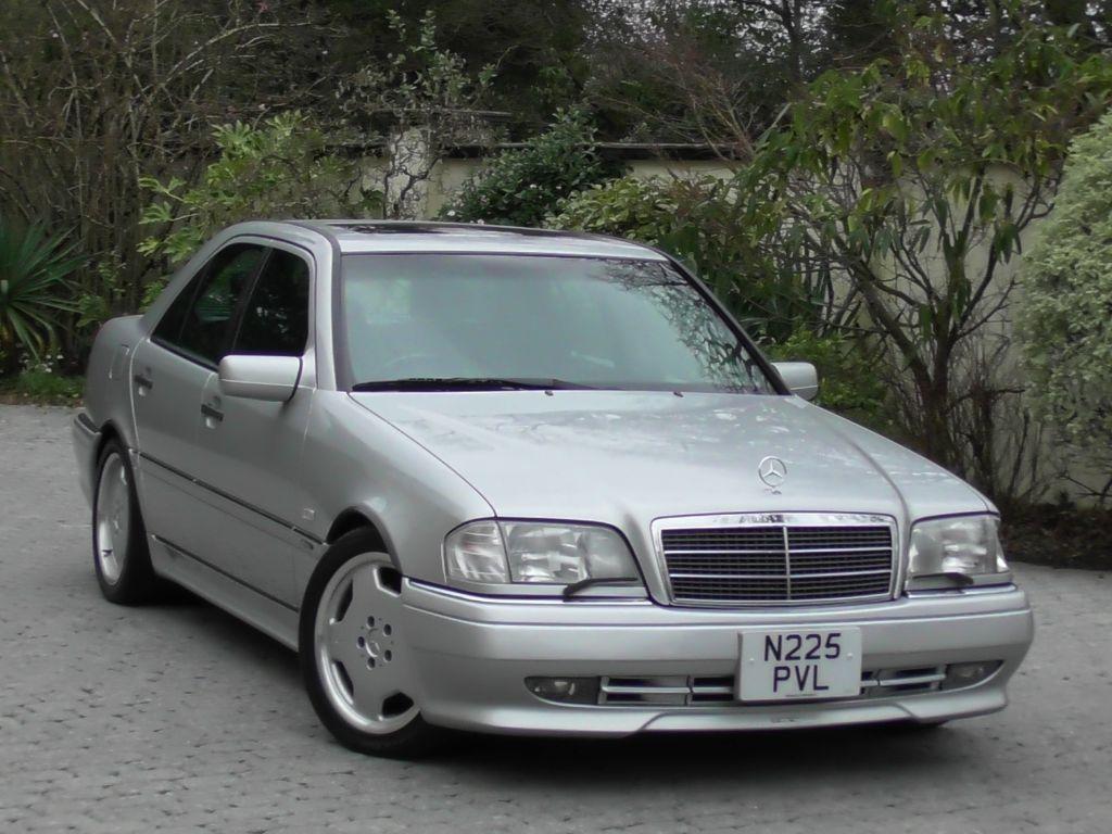 Used Brilliant Silver Met with Black Leather Mercedes C36 AMG For