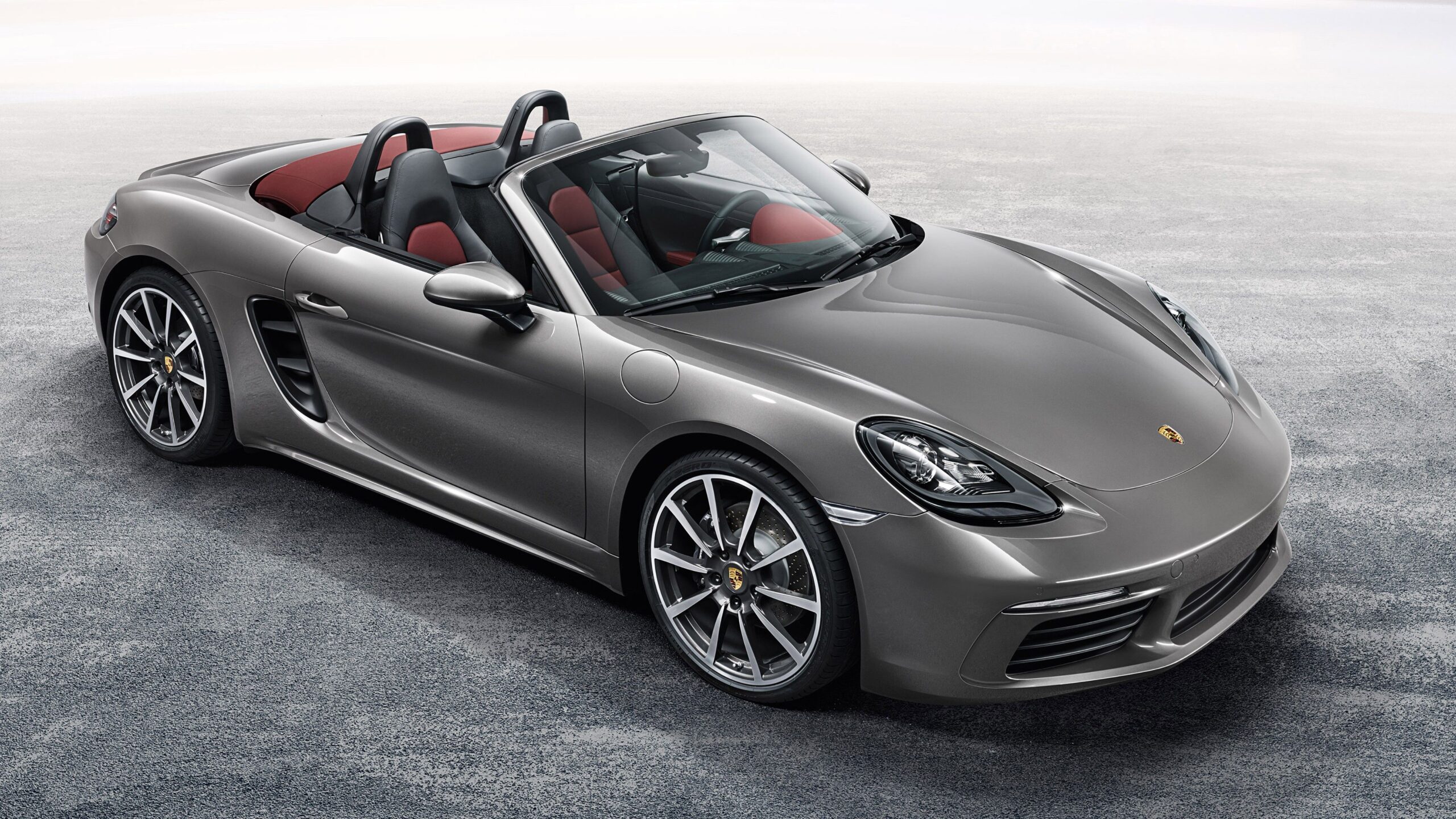 Wallpapers Porsche 718 Boxster, sports car, grey, Cars & Bikes