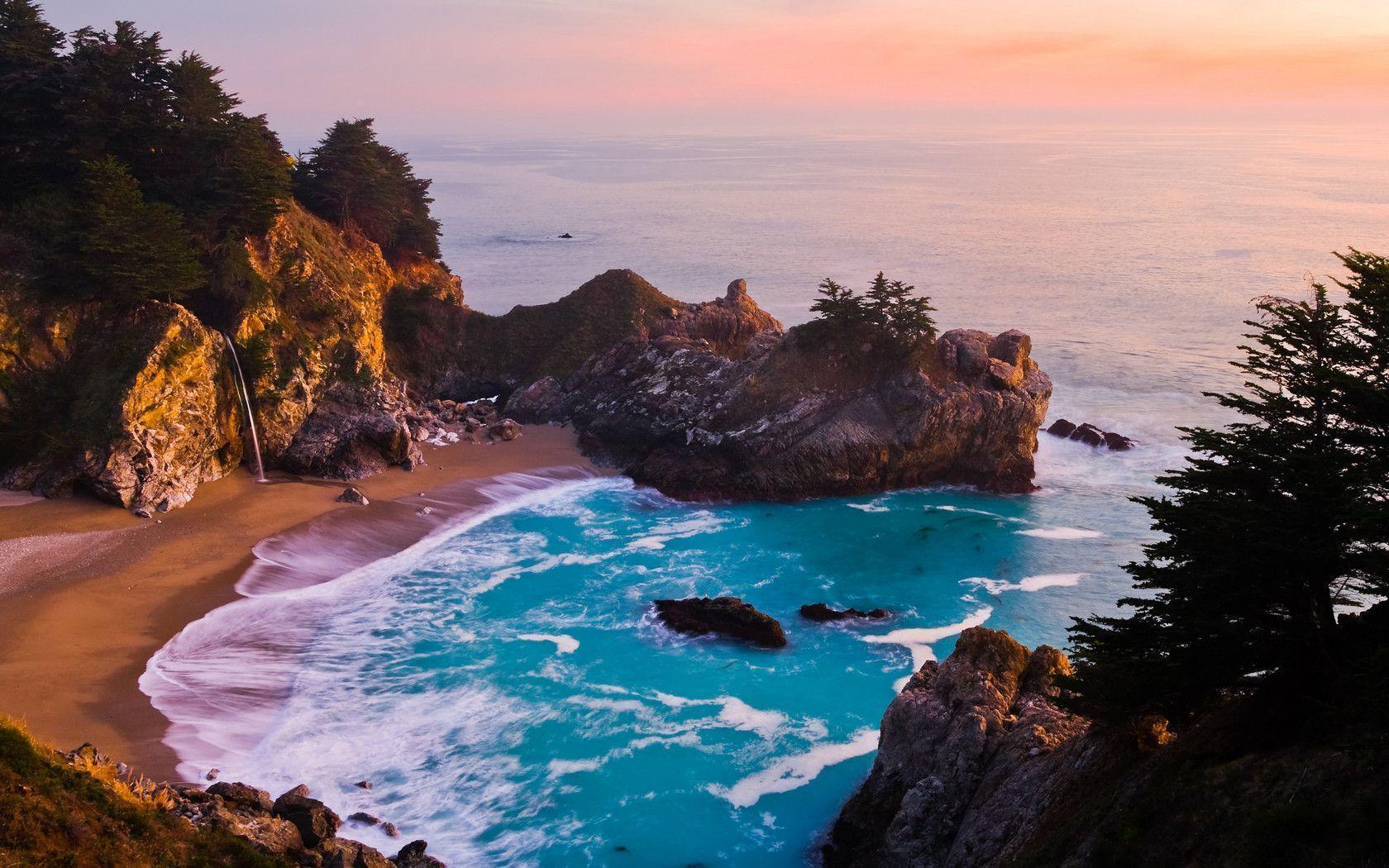 Mcway Falls At Big Sur Wallpapers