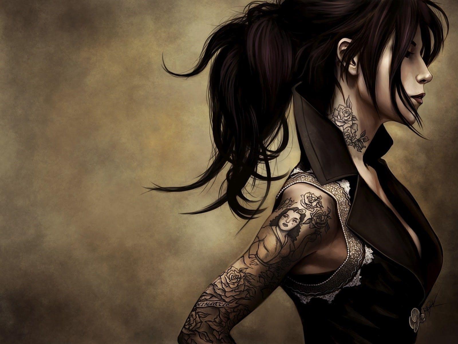 women, Drawing, Kat Von D Wallpapers HD / Desktop and Mobile Backgrounds