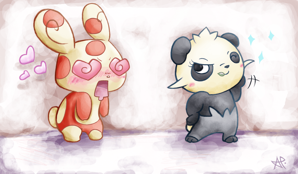 Pancham X Spinda = Panda? by Maplemay