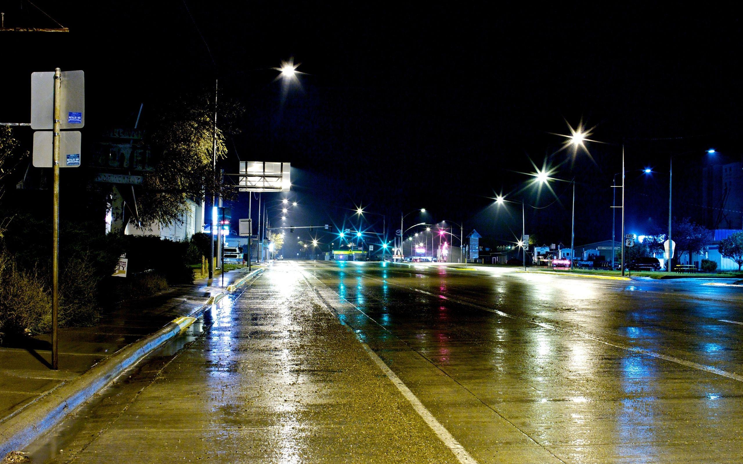 In The Rain, The Rain, Night, Glasgow At Night, Road