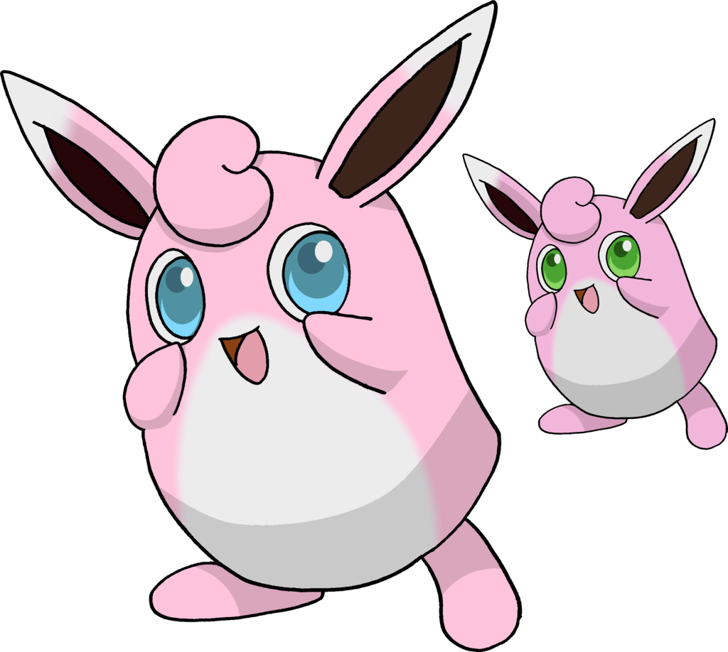 Wigglytuff and Shiny Wigglytuff