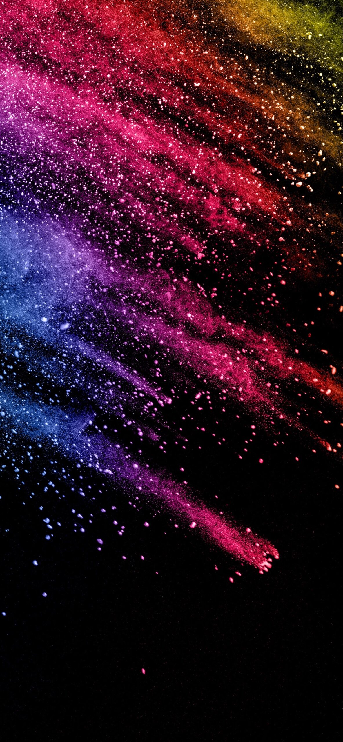 Paint splash, colorful, abstract picture iPhone XS Max