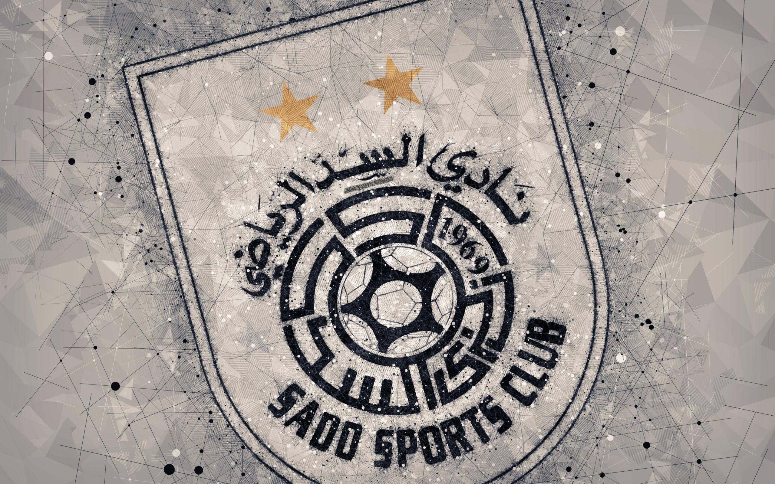 Download wallpapers Al Sadd SC, 4k, geometric art, Qatar football