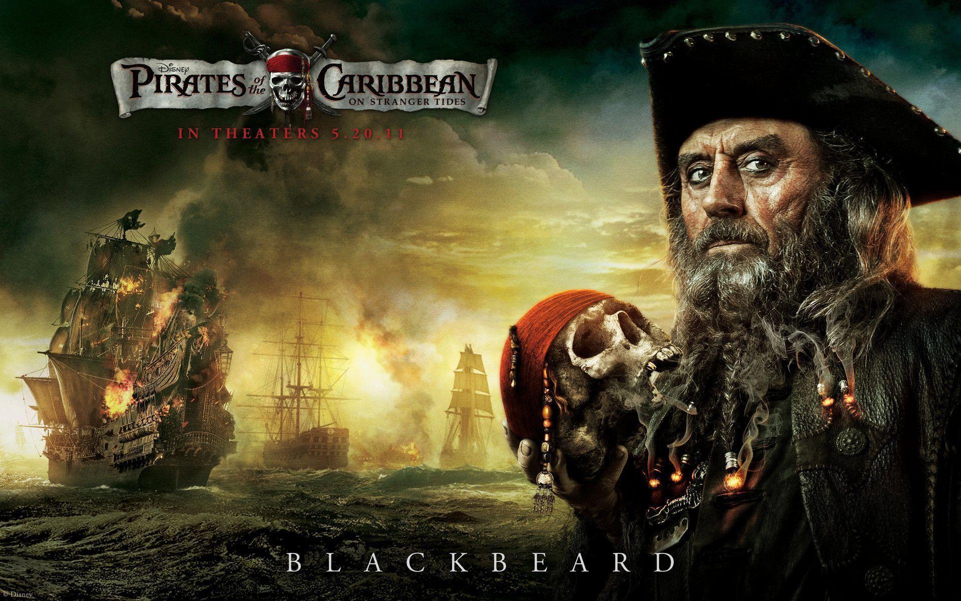 Blackbeard from Pirates of the Caribbean Desktop Wallpapers