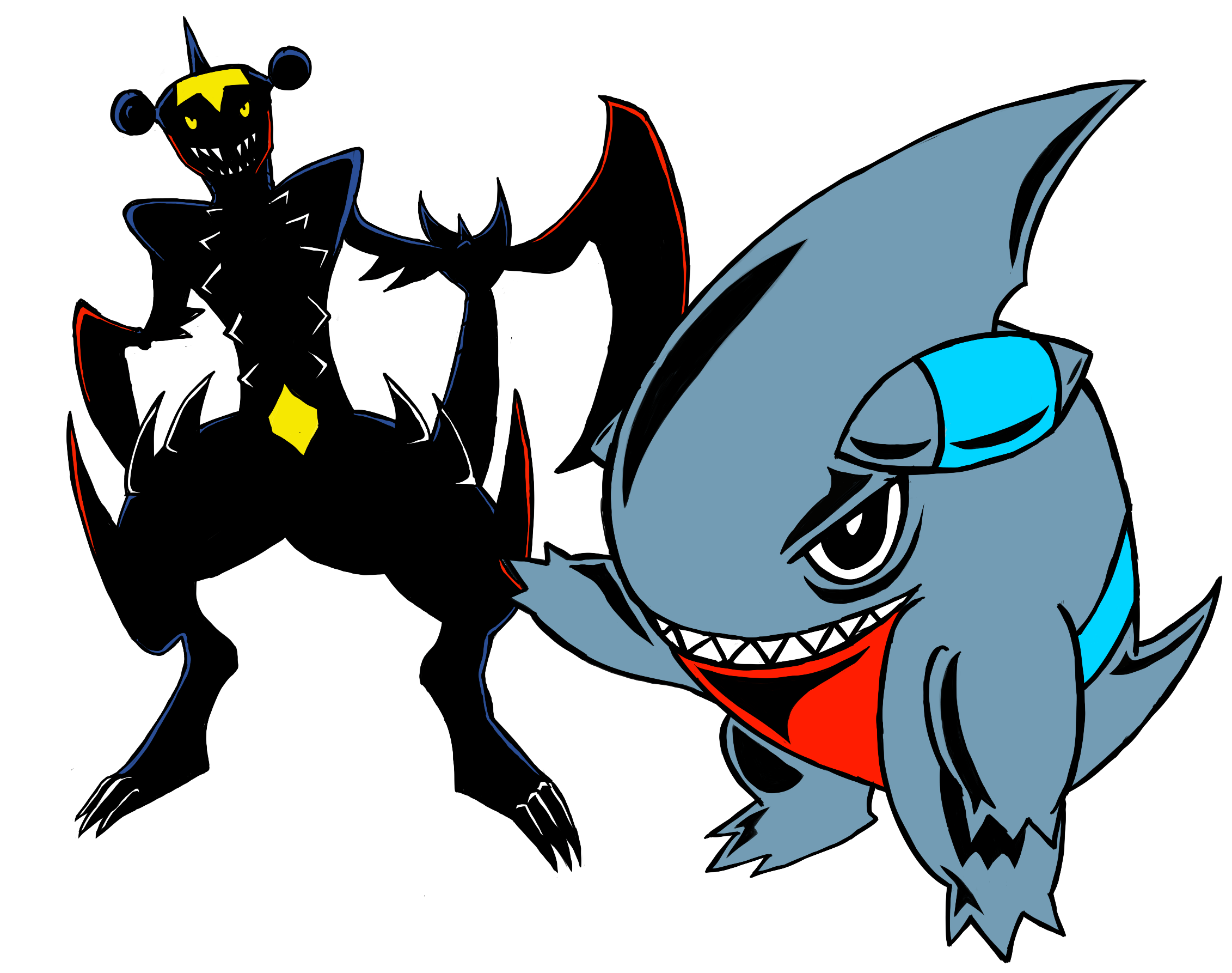 mega garchomp and gible by ramonzinger