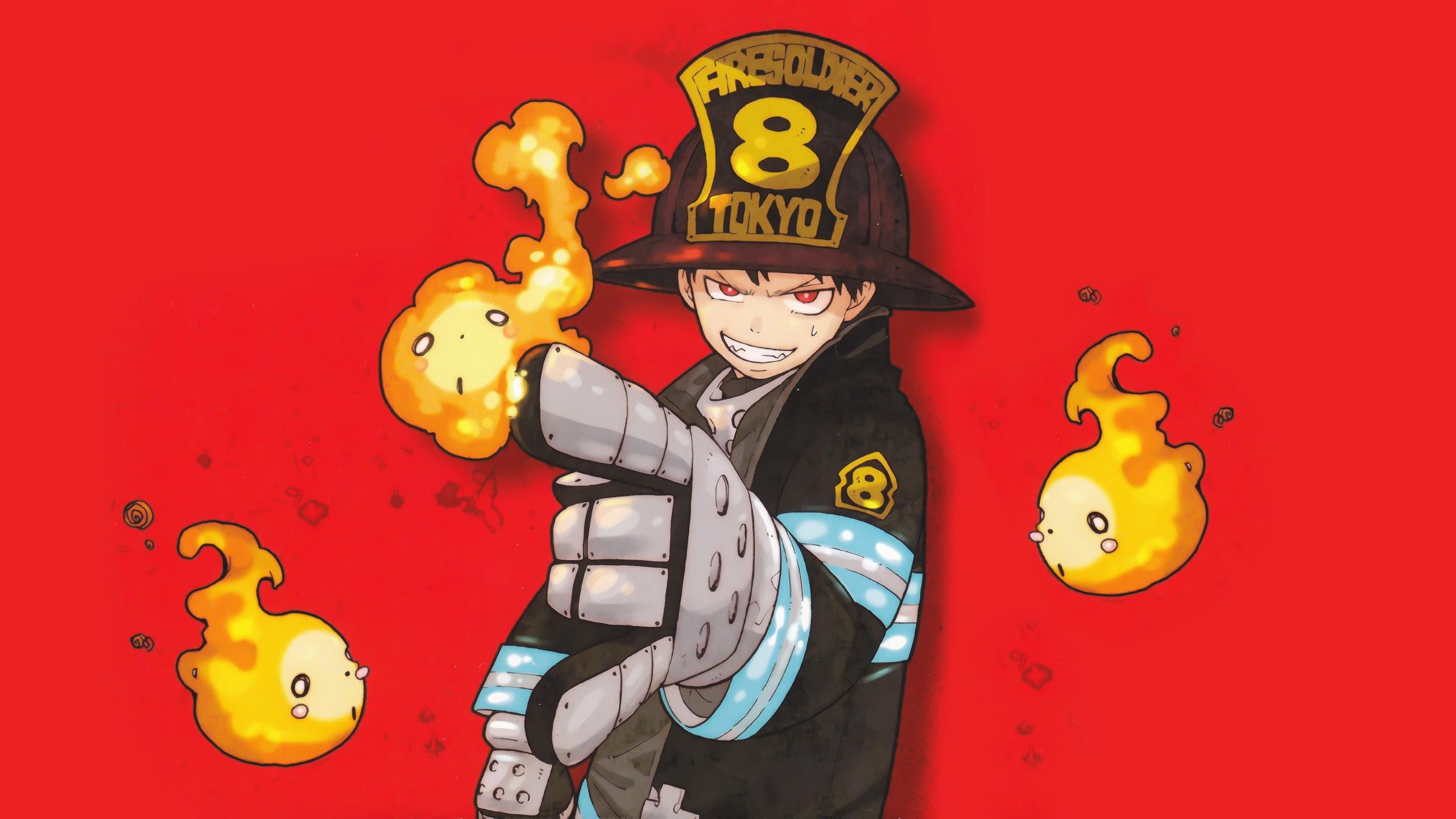 Fire Force Shinra Arthur Flames 8K Wallpapers