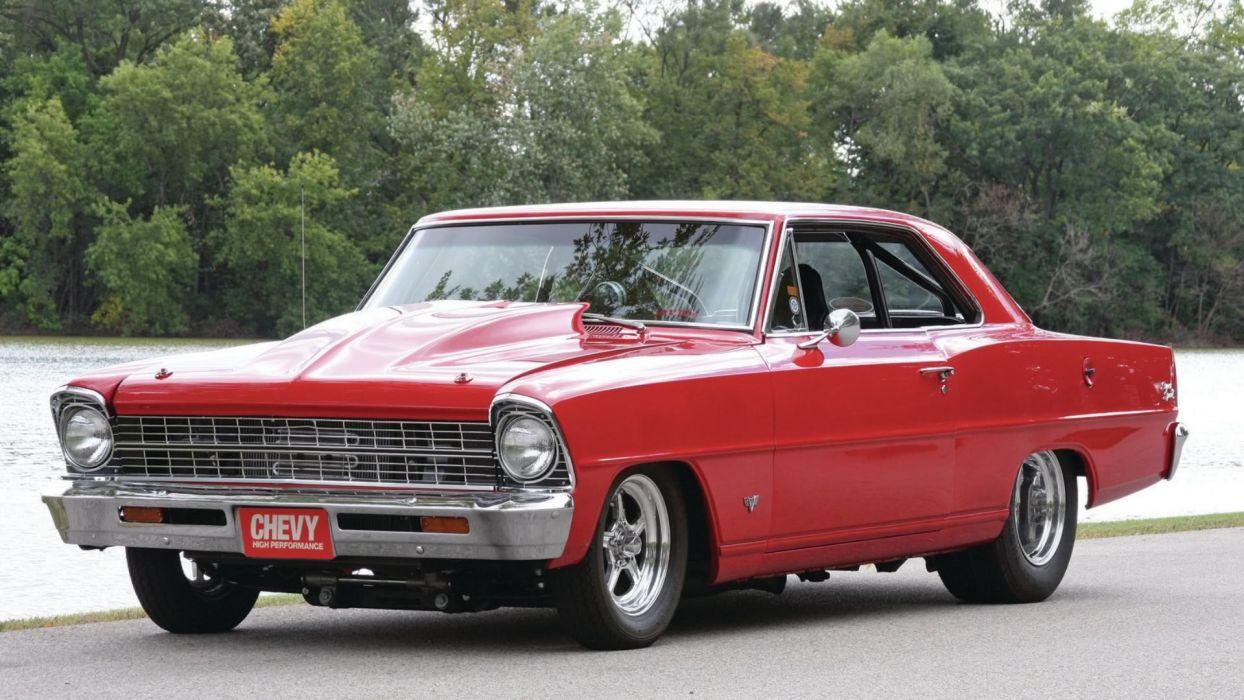 1967 Red Chevrolet Nova SS wallpapers