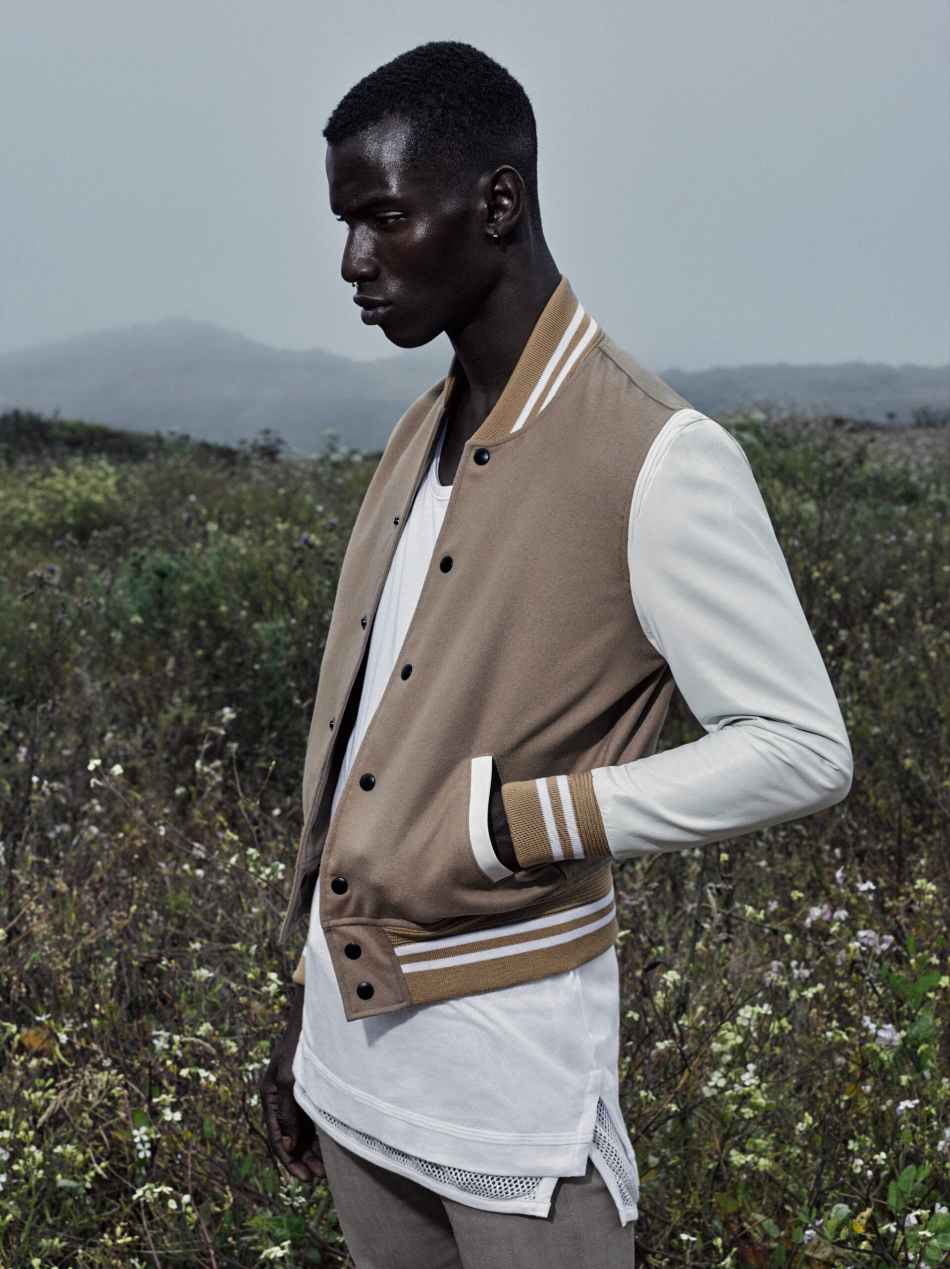 Model Adonis Bosso Fronts John Elliott + Co Fall/Winter 2015