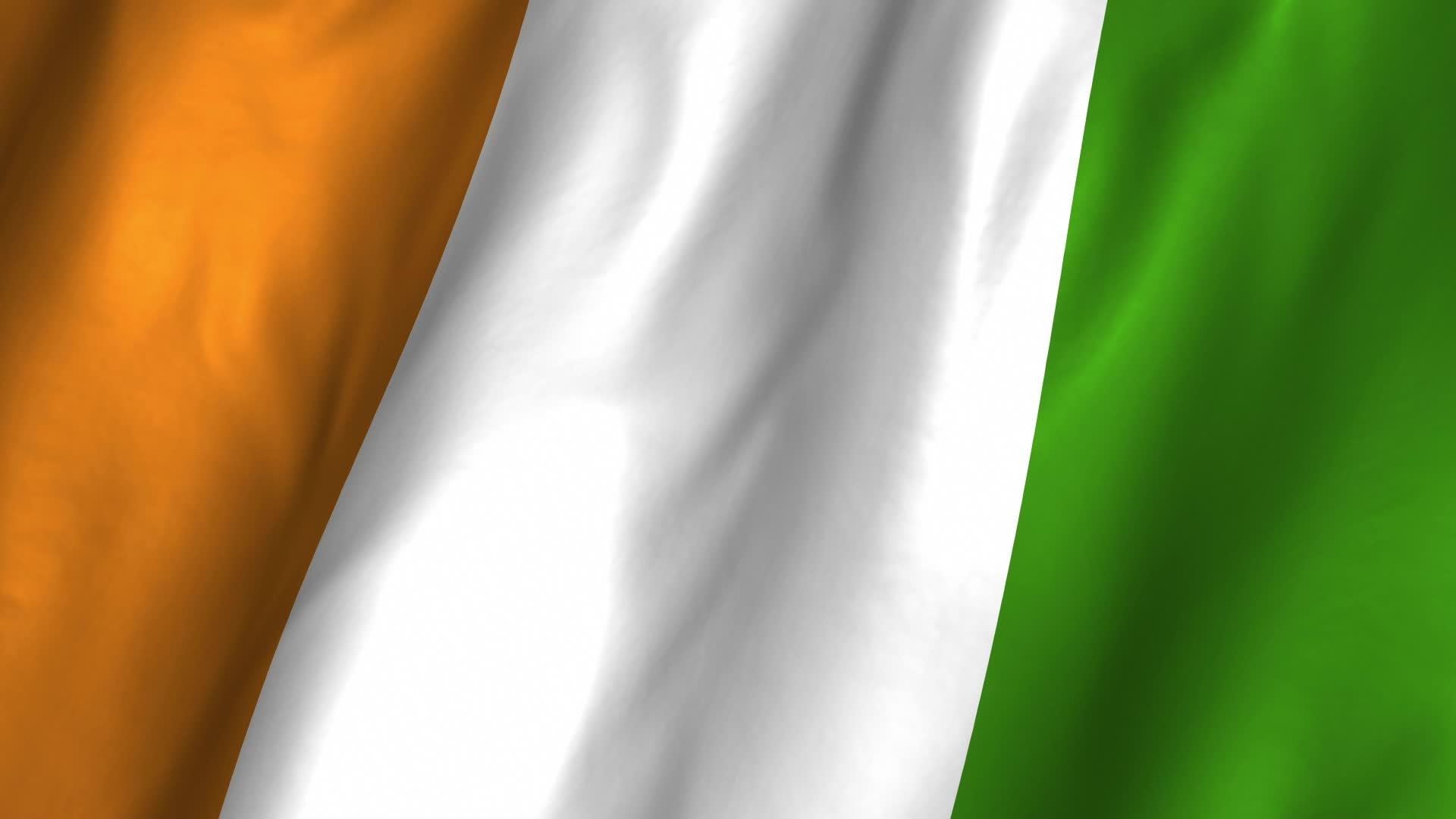 Ivory Coast Waving Flag ~ HD & 4K Stock Footage