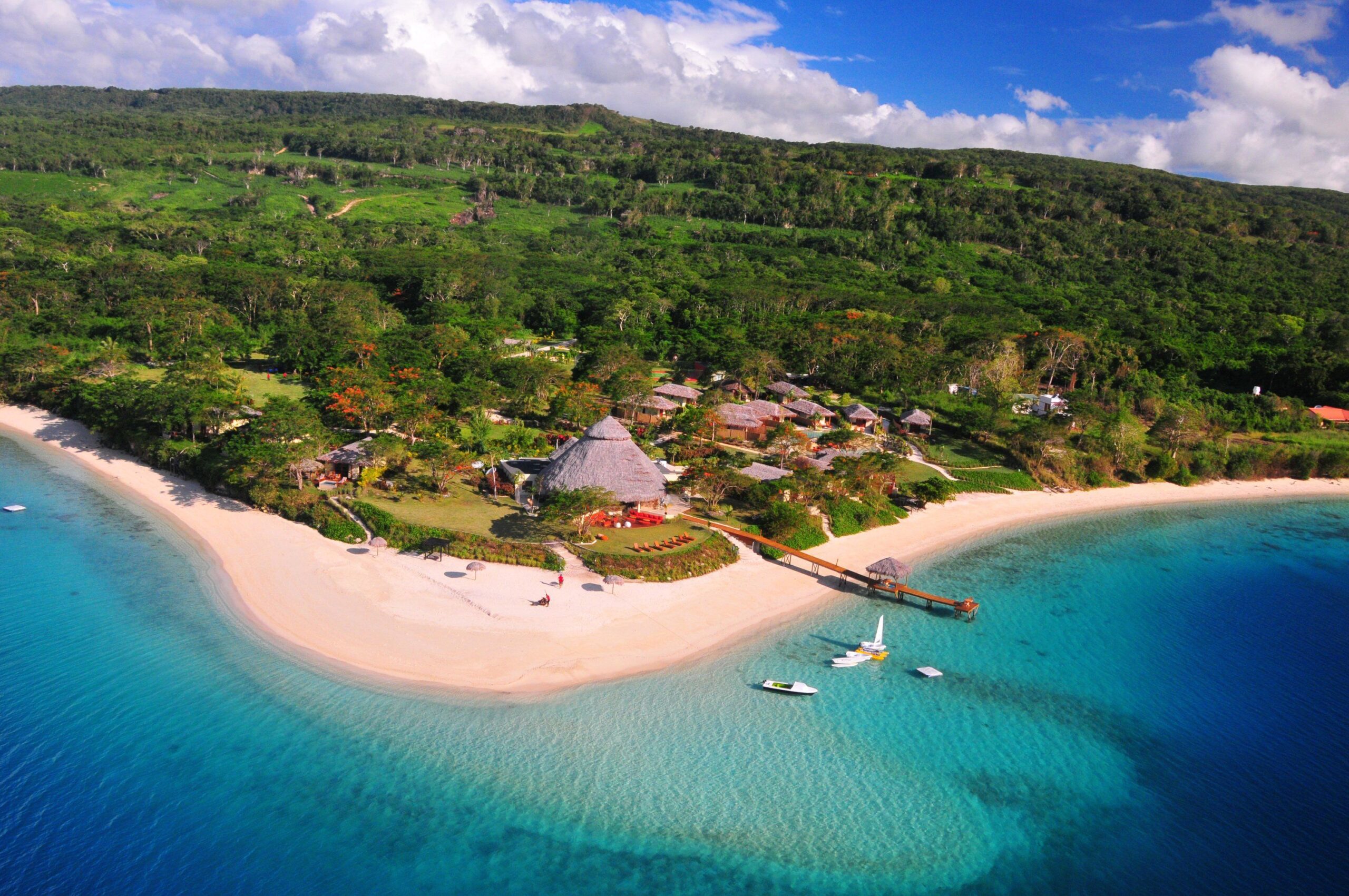 Tropics Coast Scenery Vanuatu South Pacific Ocean Village Nature