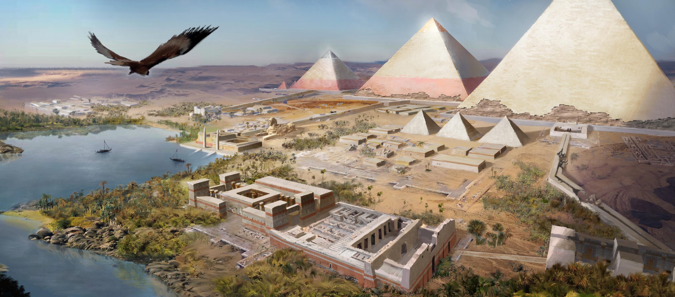 Wallpapers Assassin’s Creed: Origins, Giza, Egyptian Pyramids, Games