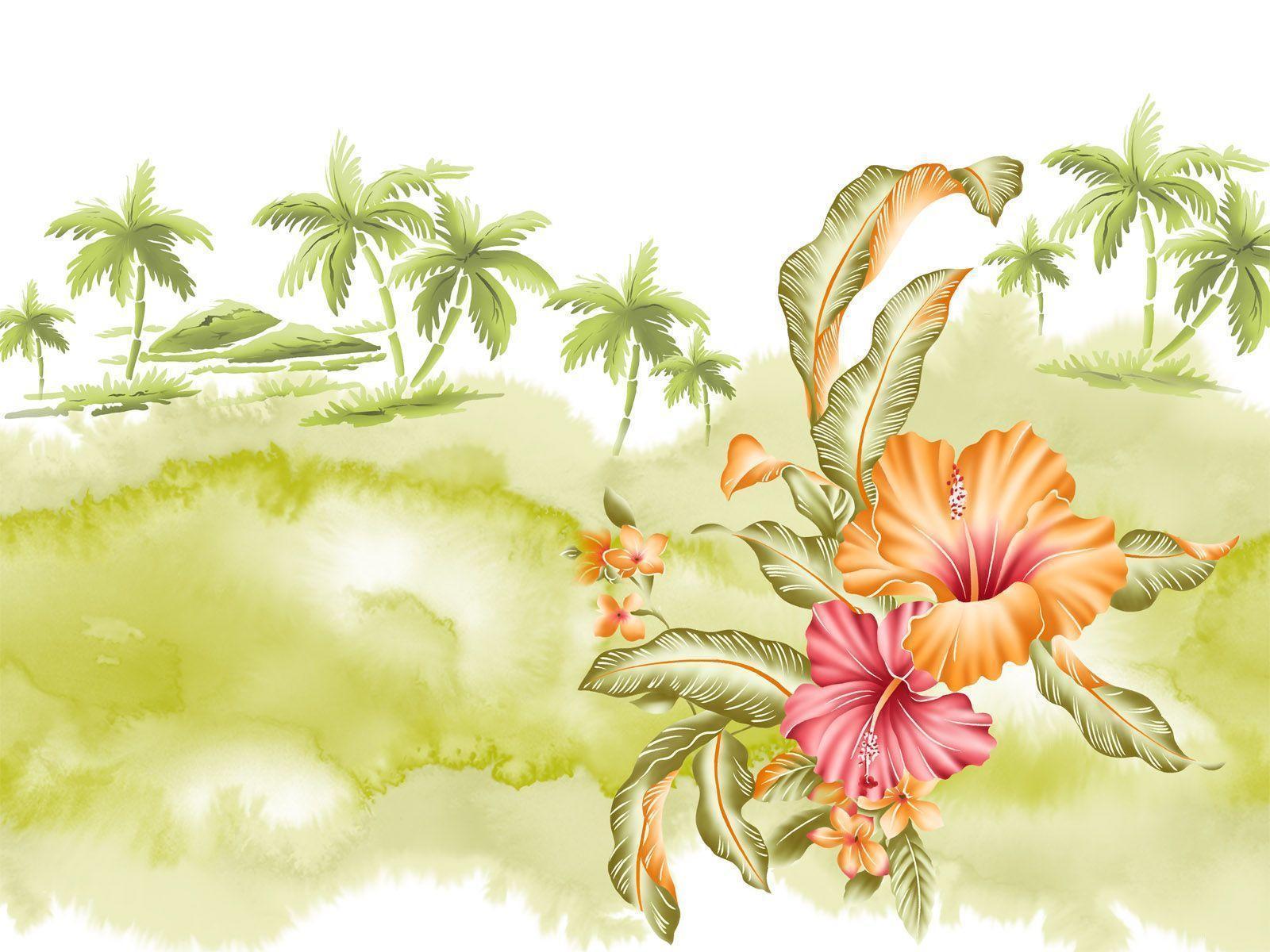 Wallpapers For > Hawaiian Flower Desktop Wallpapers