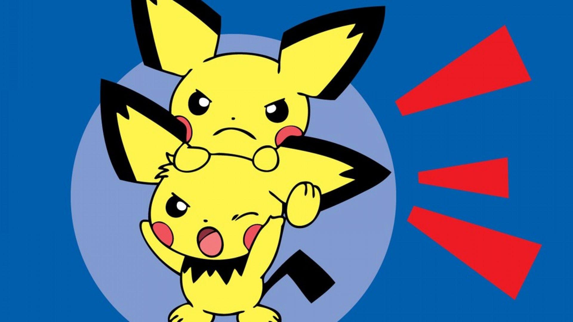 ScreenHeaven: Pichu Pokemon desktop and mobile backgrounds